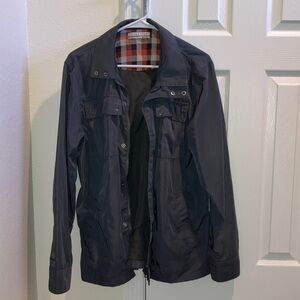 Five Four Charcoal Gray Men's Lightweight Water Repellent Rain Jacket